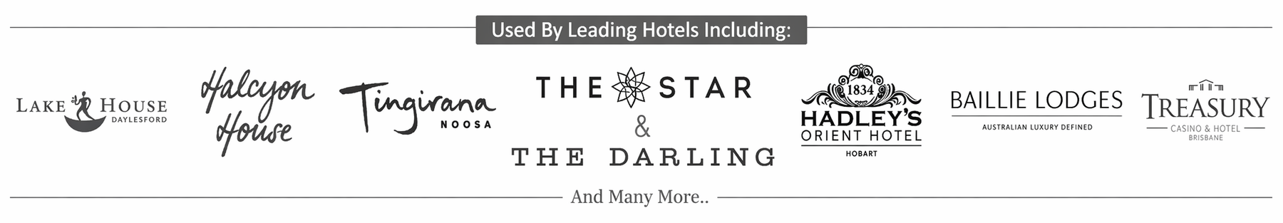 Used by leading hotels