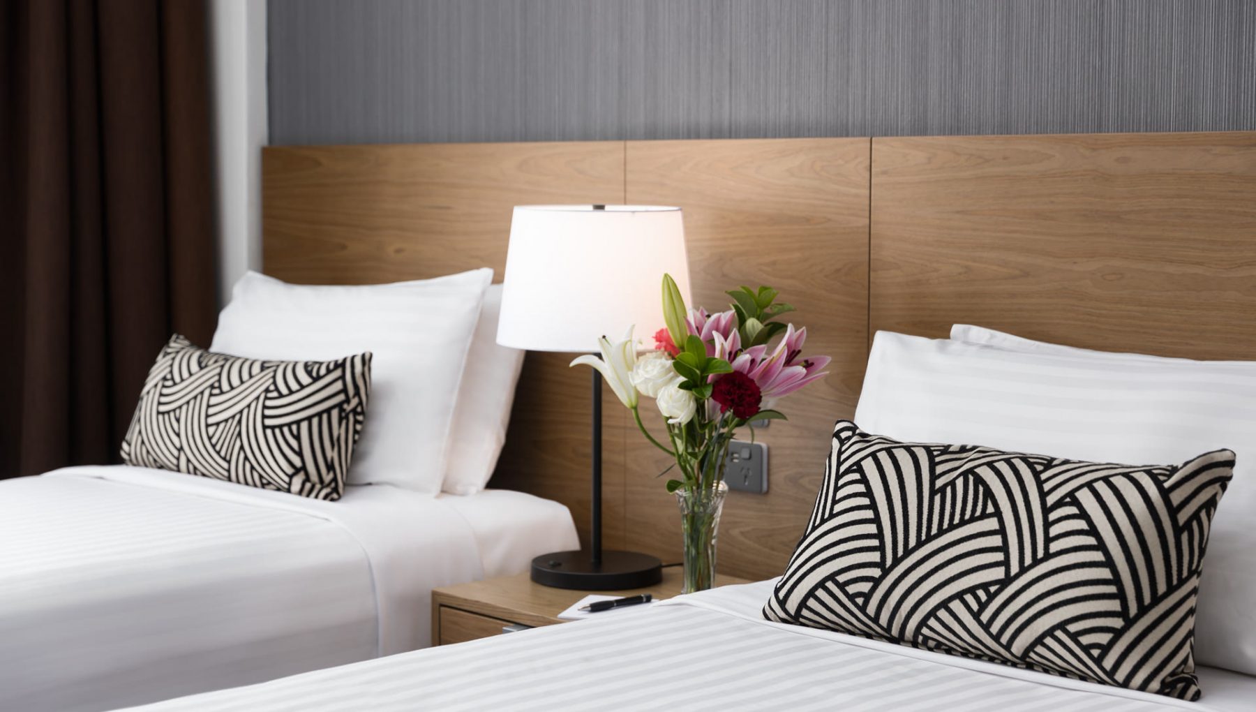 Rydges Camperdown - Plait Black Cushions by HotelHome