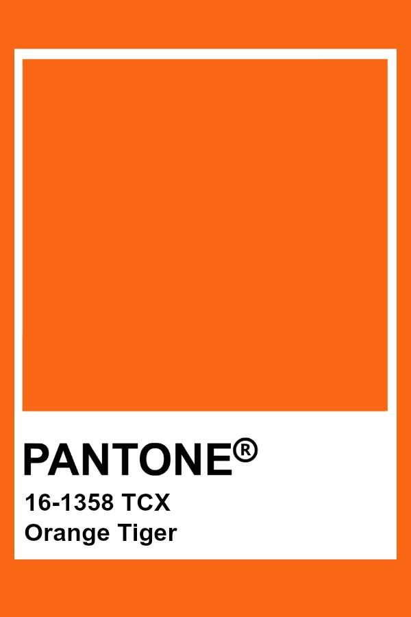 Pantone - Orange Tiger