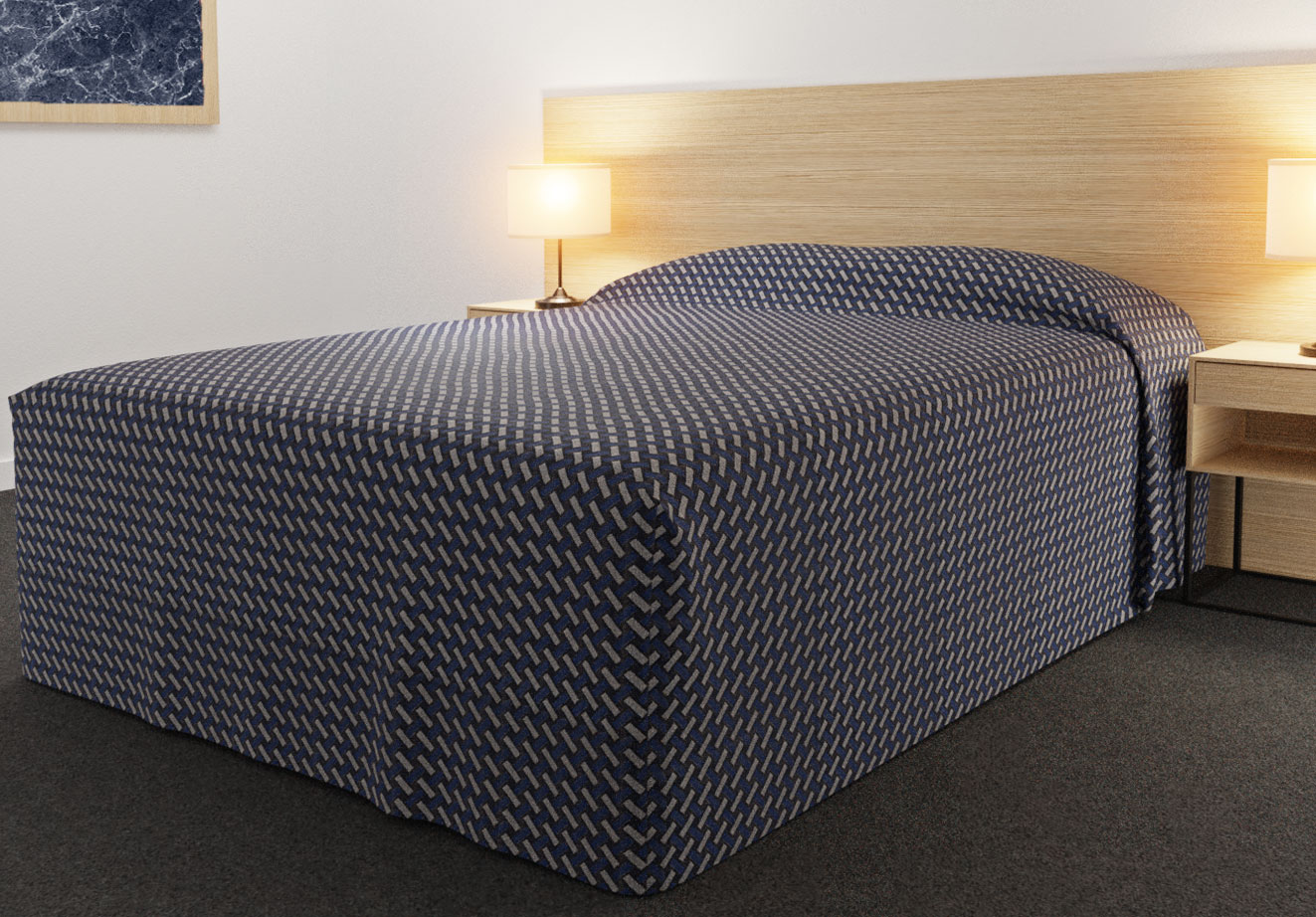 The Practical Fitted Bed Cover No 1 Specialists in Hotel Fabrics, Bed