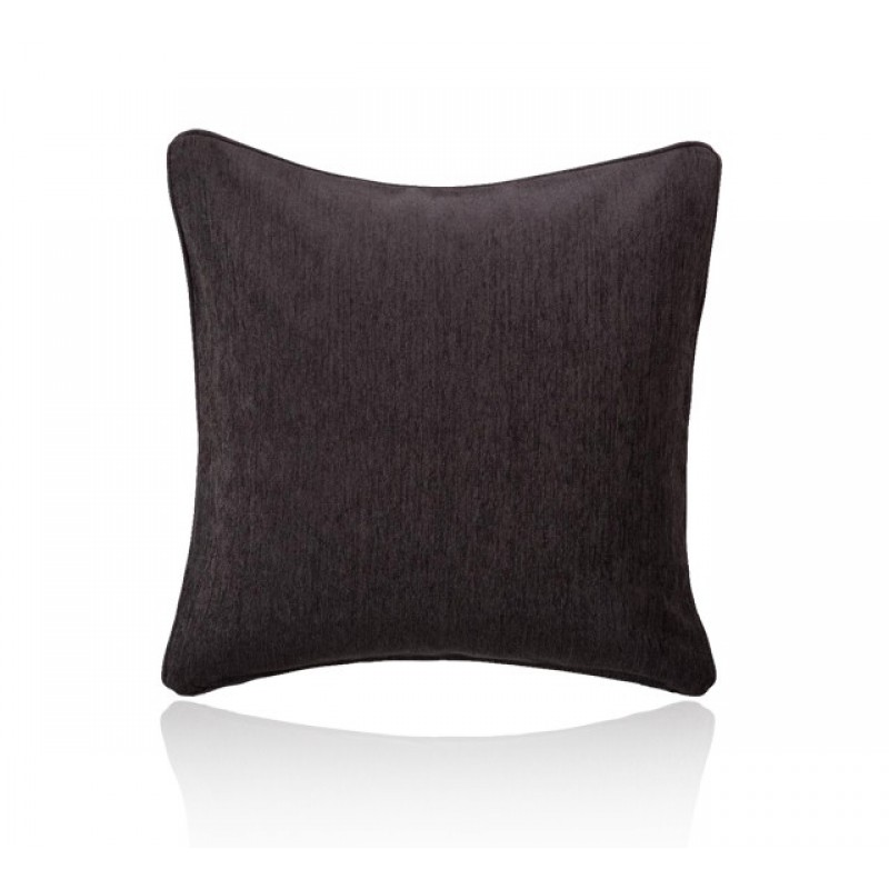 Euro Cushion - Persia Jet Black with Piping
