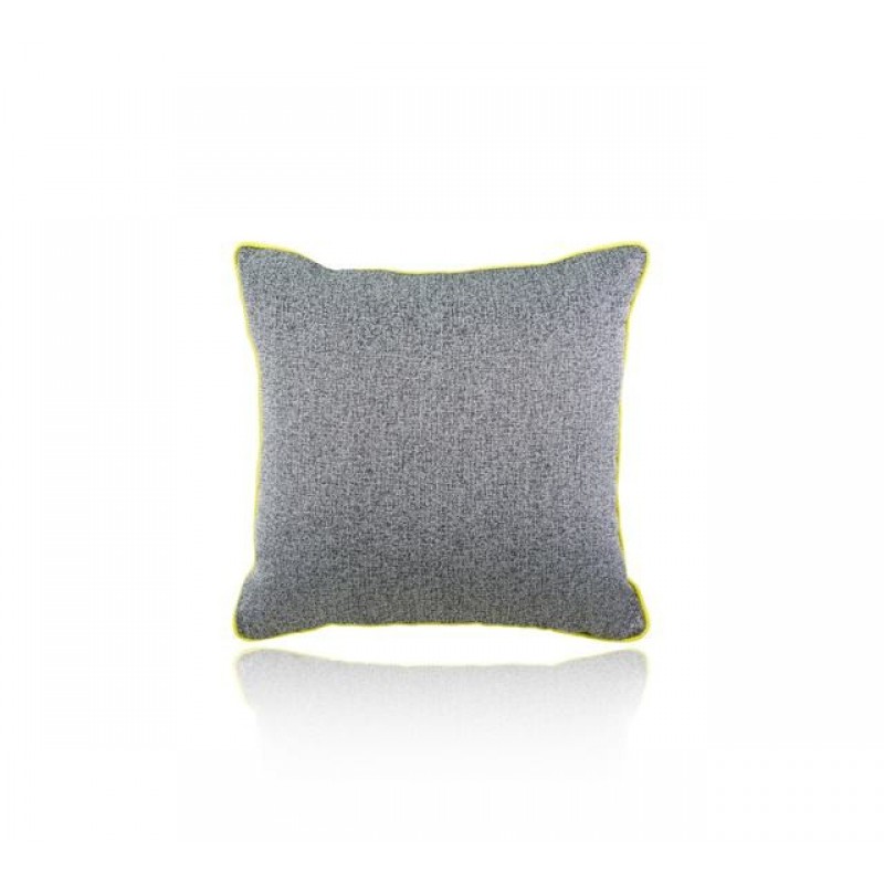 Large Decorative Cushion - Max Charcoal with Piping