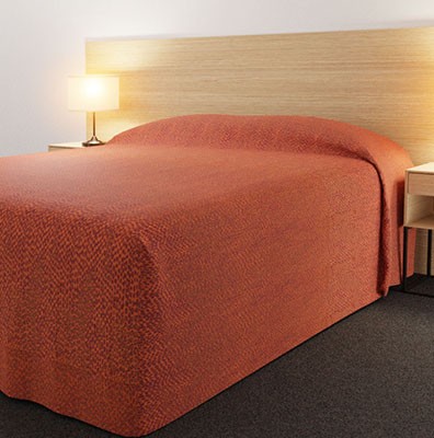 Practical Fitted Bedcover Standard Semi Long Top Full Drop with Rattler Reverse Tango fabric