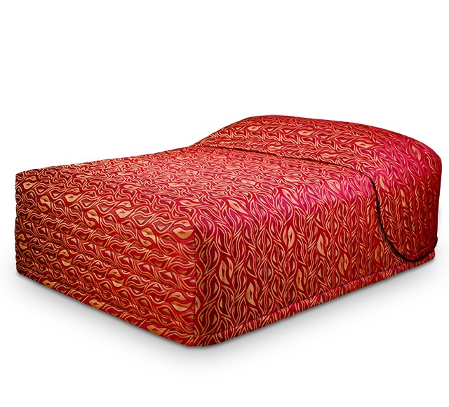 Contempo Standard Bedspread with Voodoo Garnet fabric